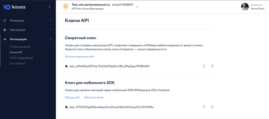 Интеграция приложения ресторана с эквайрингом от&nbsp; ЮКасса